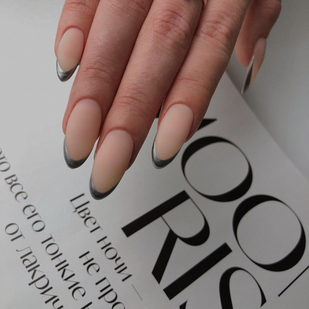 Minimalist French Manicure by solovey_nail_art