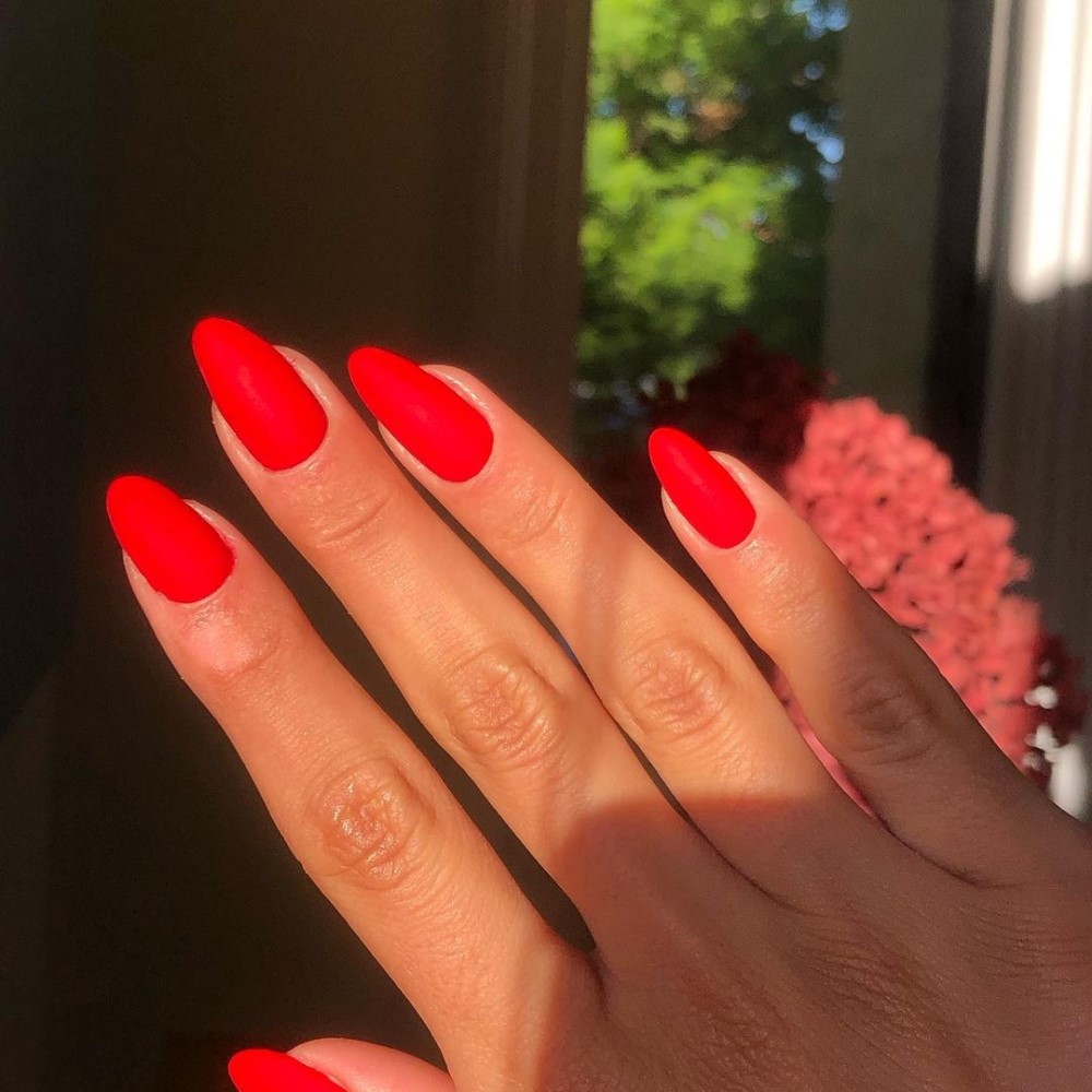 Matte Red Nails