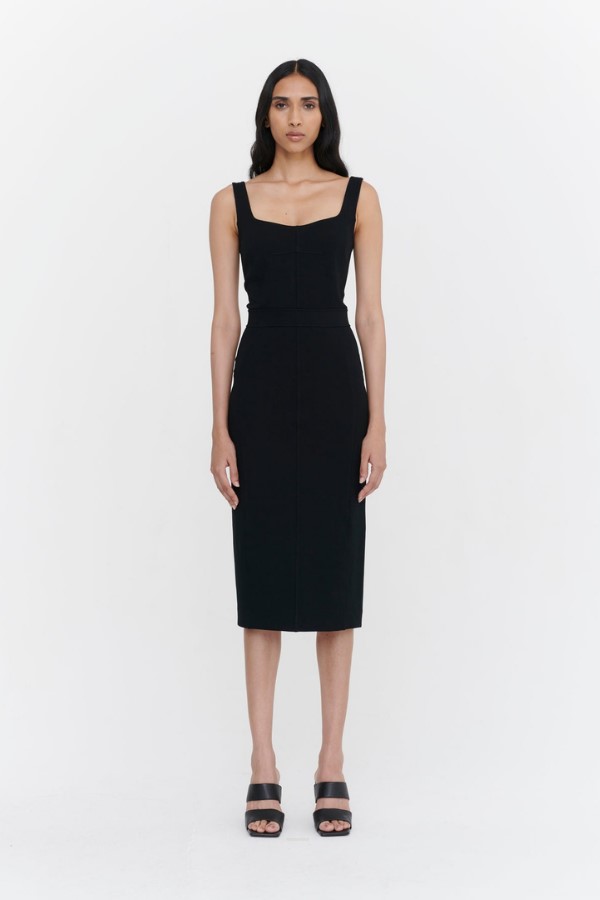 Ninety Percent Structured Organic Cotton Zig Zag Dress