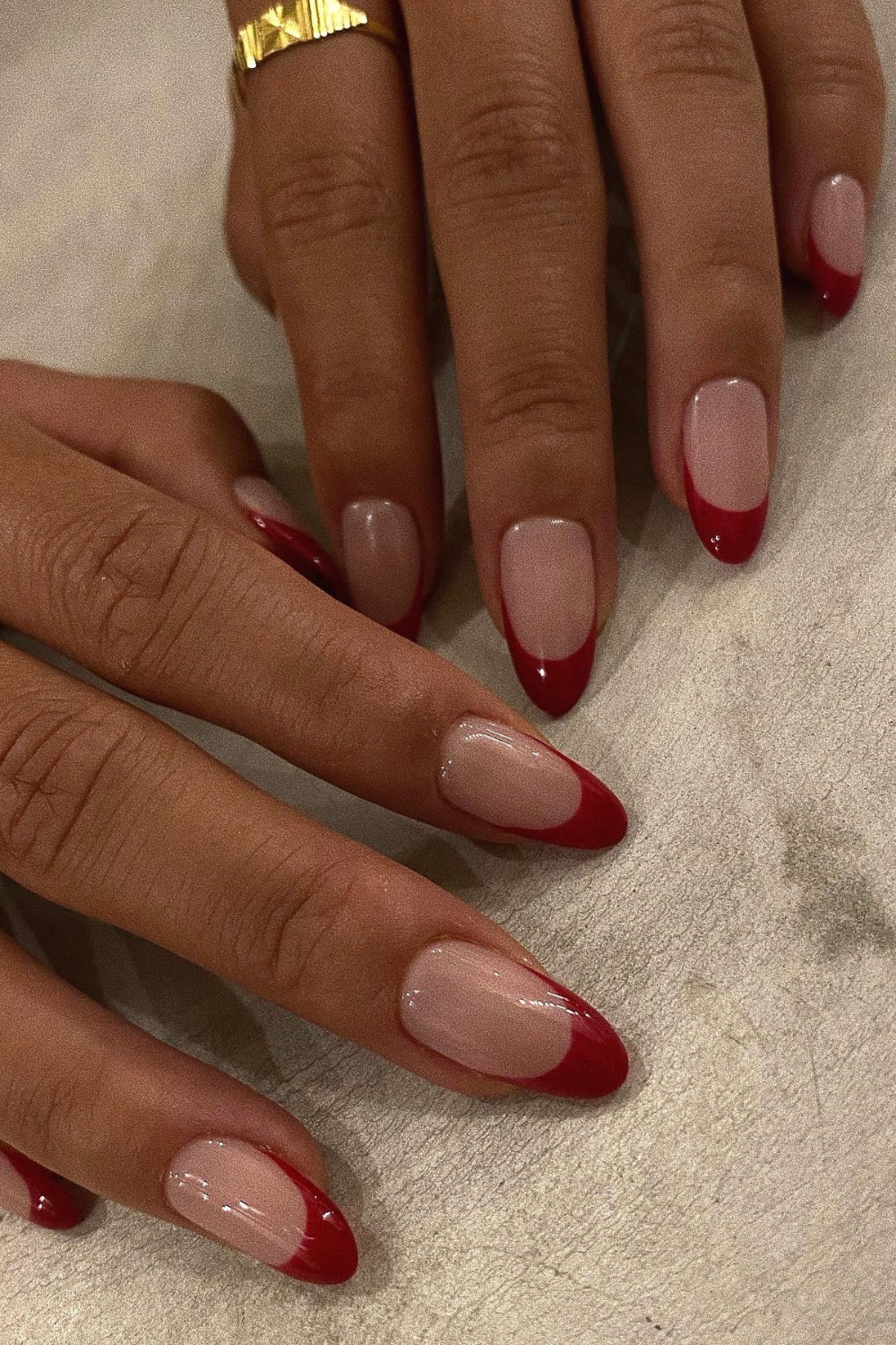 Autumn Nail Trends 2022: Classic Red French Tips